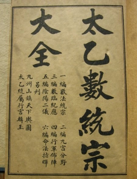 太乙神数图
